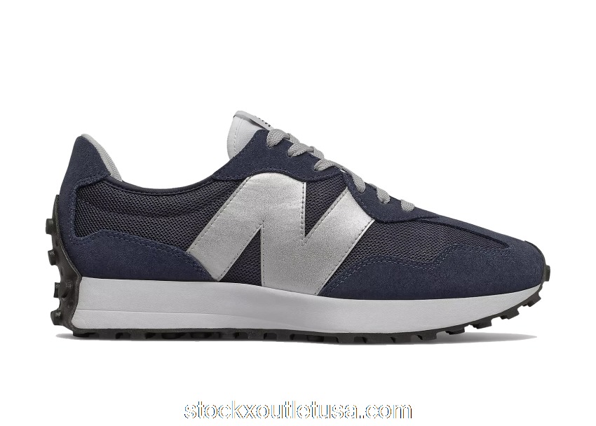 Outlet New Balance 327 Navy Silver MS327MD1