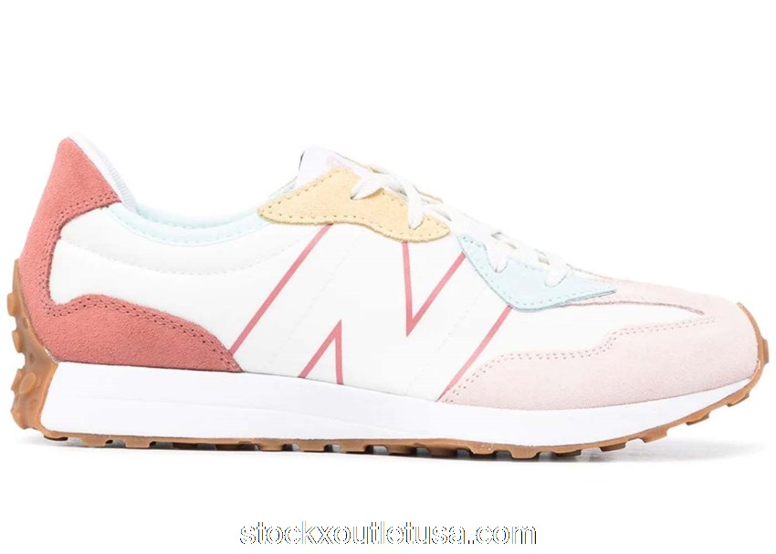 Outlet New Balance 327 White Oyster Pink Gum (GS) GS327HG1
