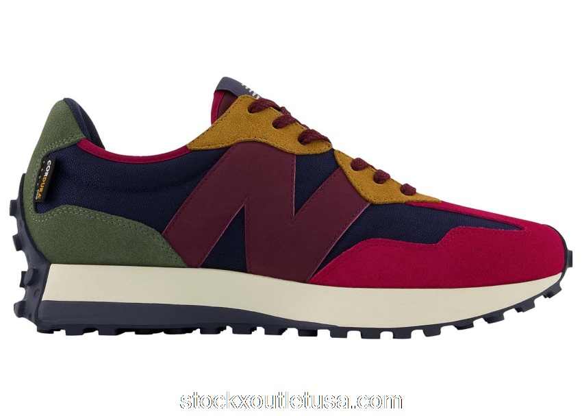 Outlet New Balance 327 Winter Navy Pink Maroon MS327FW1