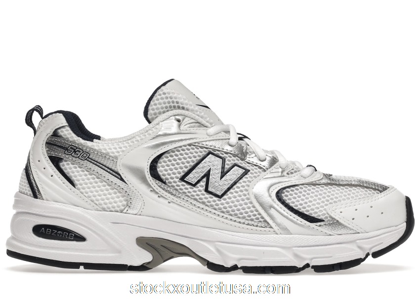 Outlet New Balance 530 White Silver Navy MR530SG