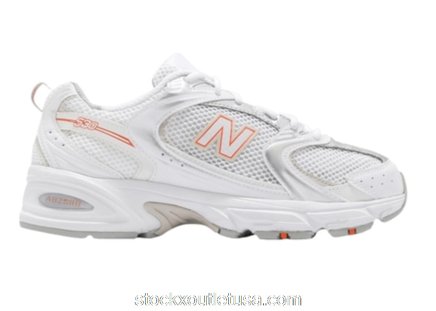 Outlet New Balance 530 White Silver Retro Orange MR530AC