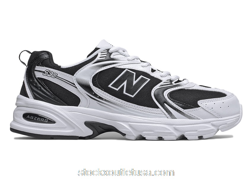 Outlet New Balance 530v2 White Black MR530SJ