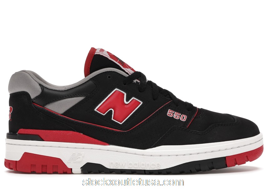 Outlet New Balance 550 Black Red BB550SG1