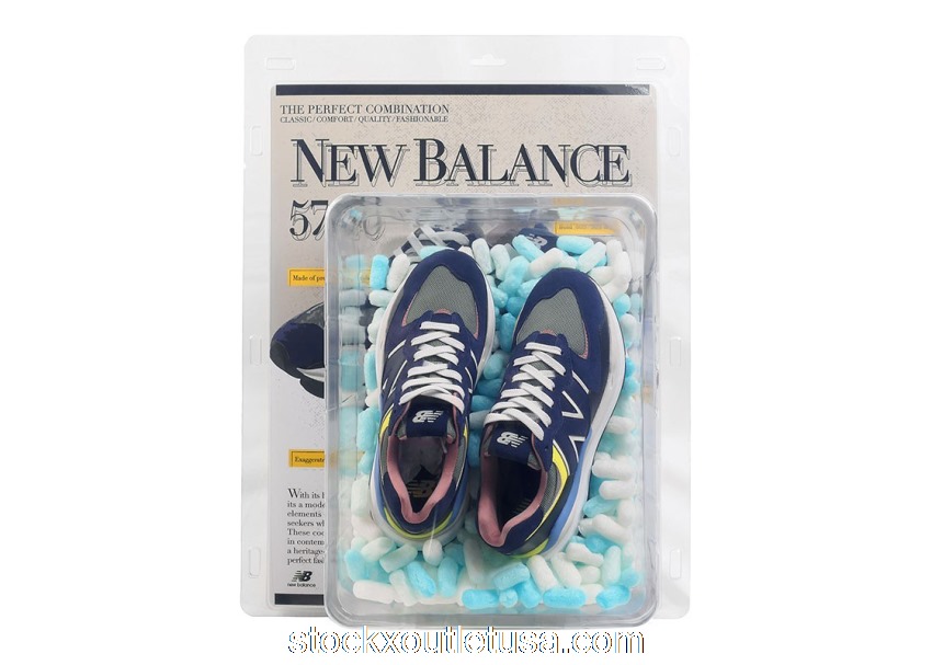 Outlet New Balance 57/40 DAHOOD Navy Grey Yellow (W) (Special Box) W5740GC