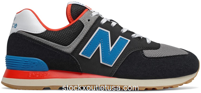 Outlet New Balance 574 Black Blue Red ML574SOV