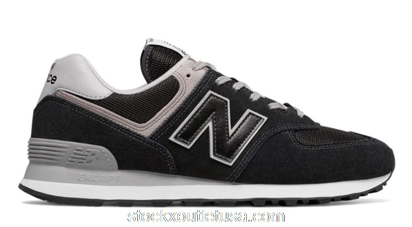 Outlet New Balance 574 Black Grey (W) WL574EB
