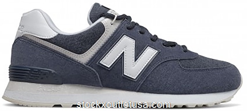 Outlet New Balance 574 Fleece Navy ML574SPZ