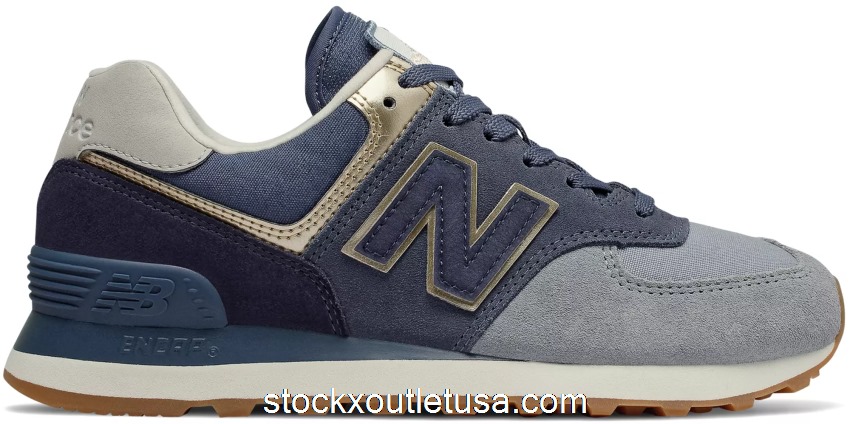 Outlet New Balance 574 Metallic Patch Blue (W) WL574MLD