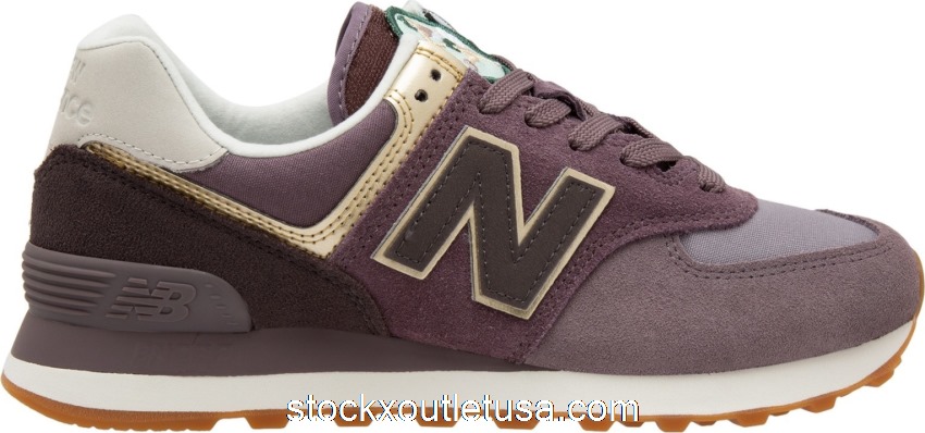Outlet New Balance 574 Metallic Patch Purple (W) WL574MLB