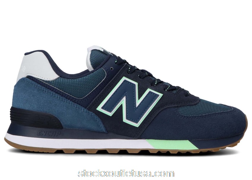 Outlet New Balance 574 Natural Indigo Green ML574PU2