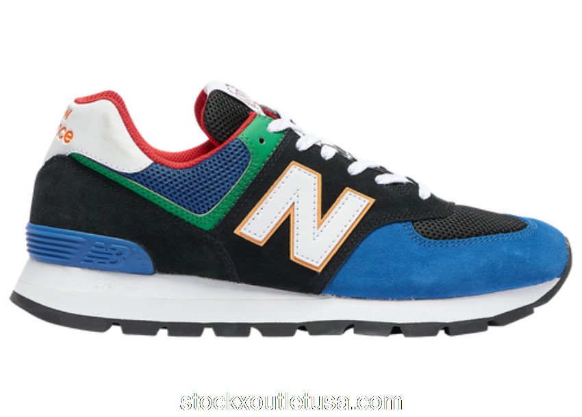 Outlet New Balance 574 Rugged Black Captain Blue ML574DRC
