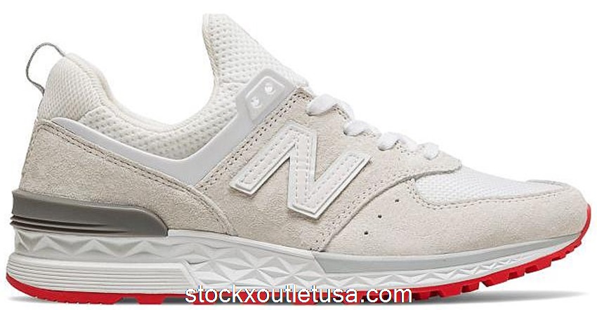 Outlet New Balance 574 Sport Off White Red (W) WS574TO