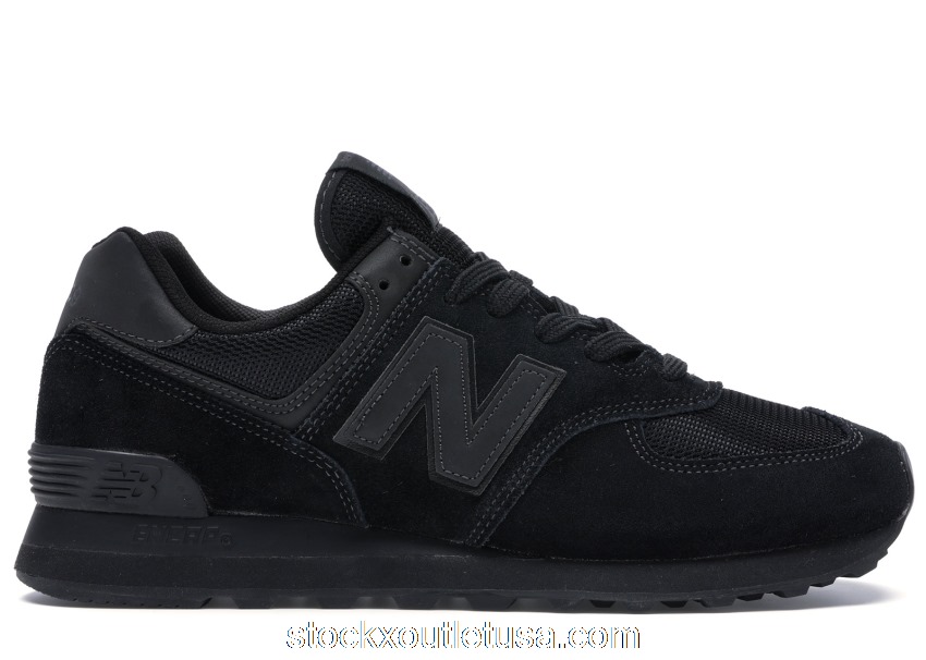 Outlet New Balance 574 Triple Black ML574ETE