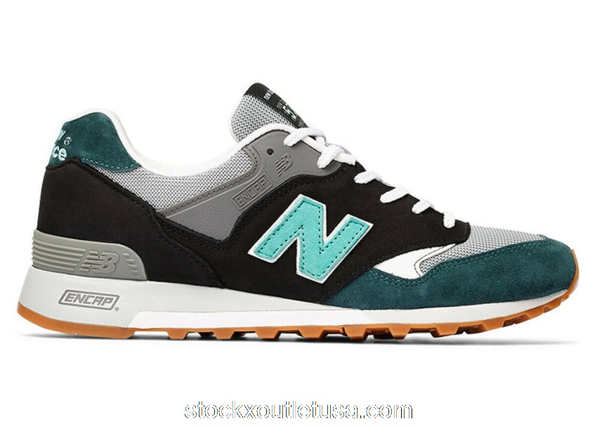 Outlet New Balance 577 MiUK Black Grey Baby Blue M577LIB