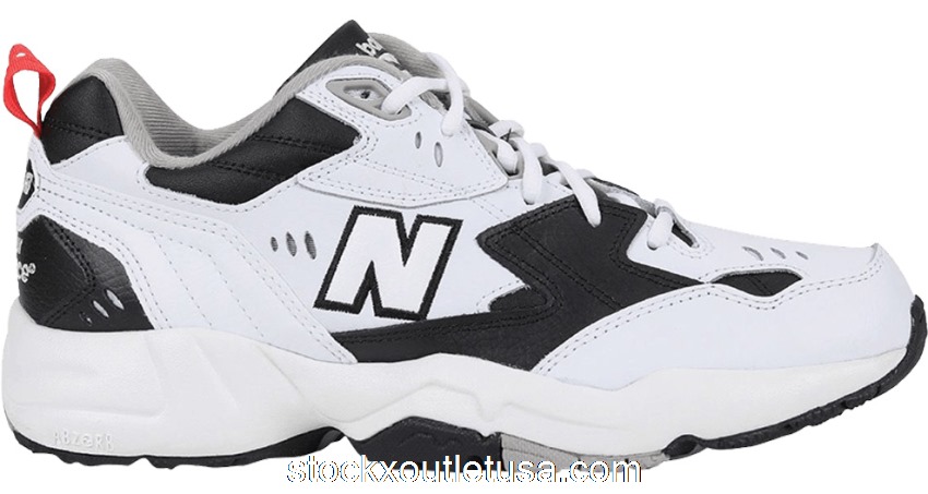 Outlet New Balance 608 White Black MX608RB1