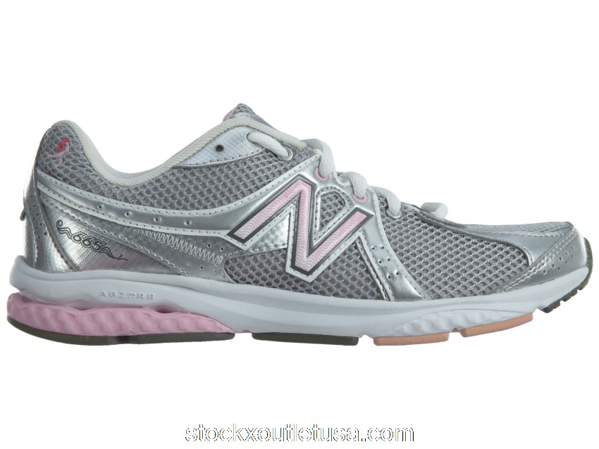 Outlet New Balance 665 Pink Ribbon Grey Silver (W) WW665KM