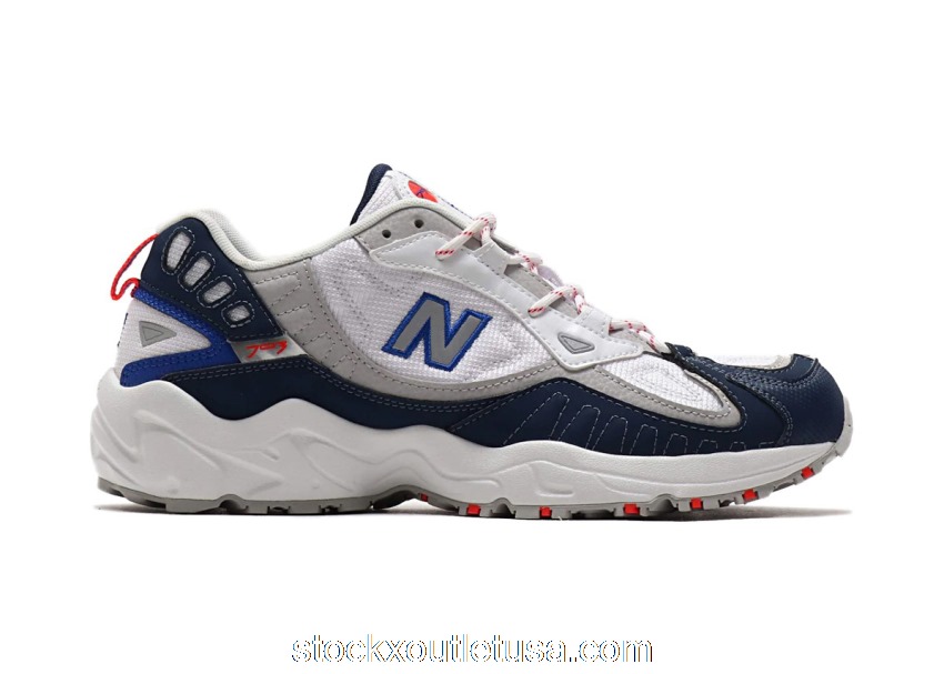 Outlet New Balance 703 White Navy Sport Blue