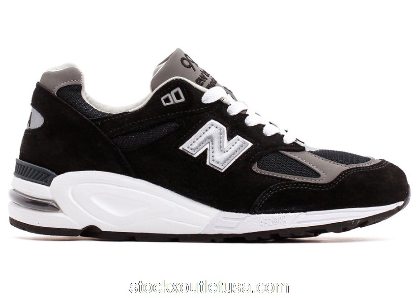 Outlet New Balance 990v2 MiUSA Black Grey M990BL2