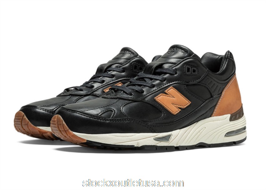 Outlet New Balance 991 Horween Leathers Black M991BHR