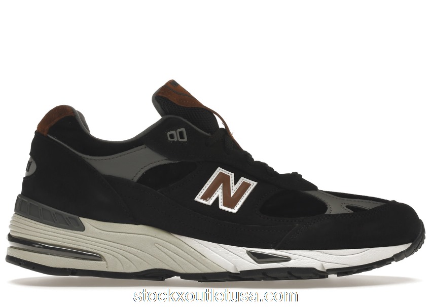 Outlet New Balance 991 Made in UK Black Grey Brown M991KT