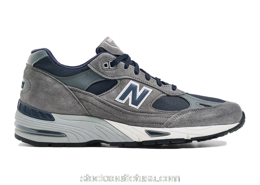 Outlet New Balance 991 MiUK Grey Navy M991SGN