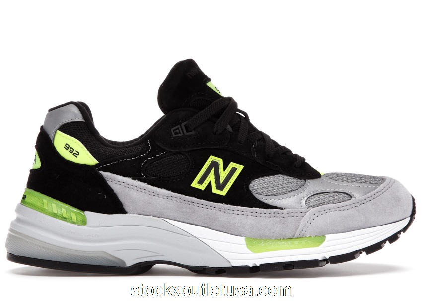 Outlet New Balance 992 MiUSA Black Grey Volt M992TQ