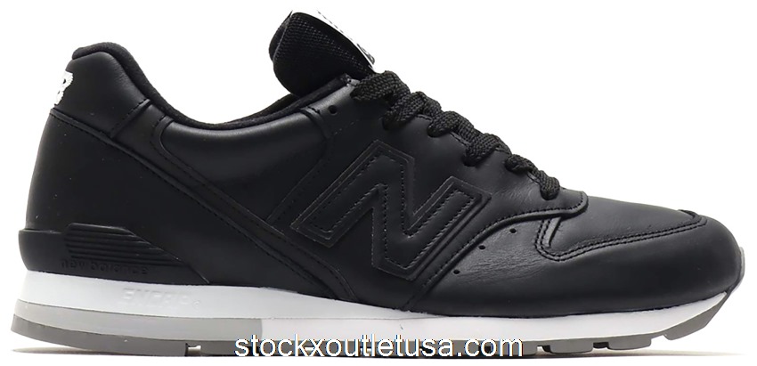 Outlet New Balance 996 Leather Black White M996MUA