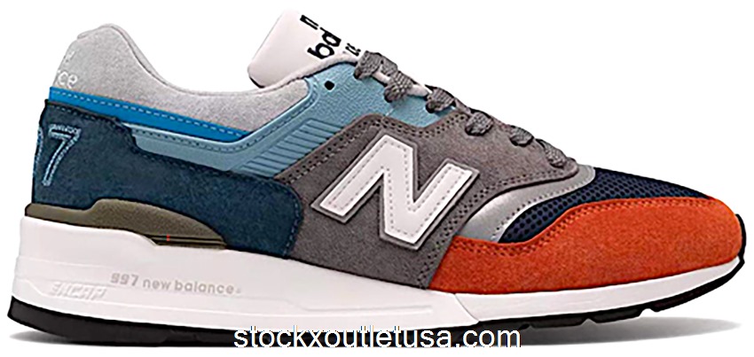 Outlet New Balance 997 Oversized Blue Orange M997NAG