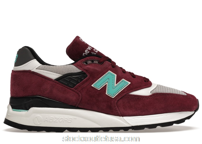 Outlet New Balance 998 Burgundy Chalk M998AWC