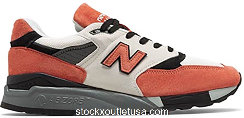 Outlet New Balance 998 Surplus Materials White Red