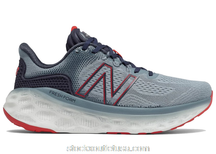 Outlet New Balance Foam More v3 Blue Grey Red MMORLG3