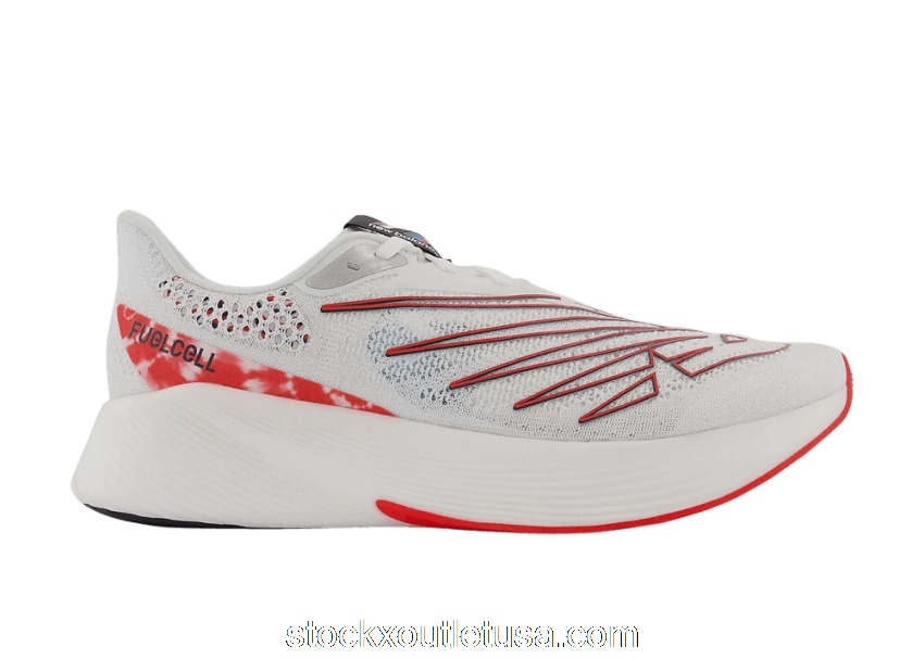 Outlet New Balance FuelCell RC Elite v2 White Neo Flame MRCELZ2