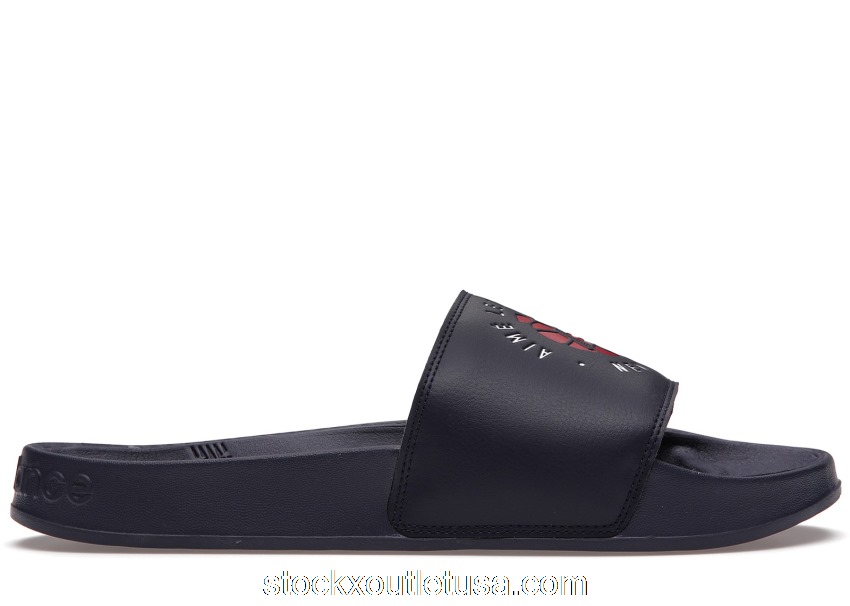 Outlet New Balance Slides Aime Leon Dore Navy