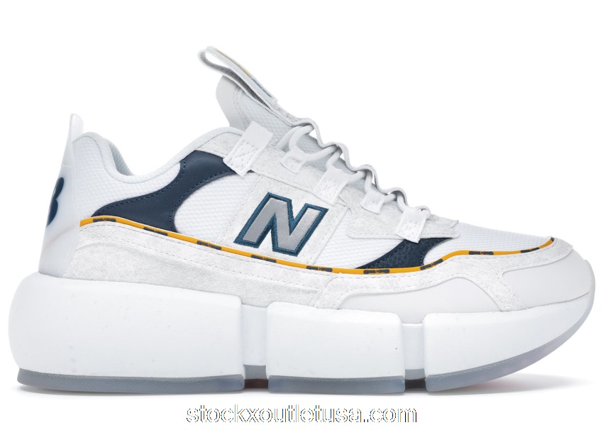Outlet New Balance Vision Racer Jaden Smith White Navy Yellow MSVRCJSG