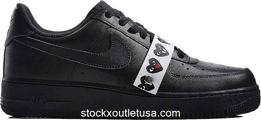 Outlet Nike Air Force 1 Low Comme Des Garcons Emoji Black