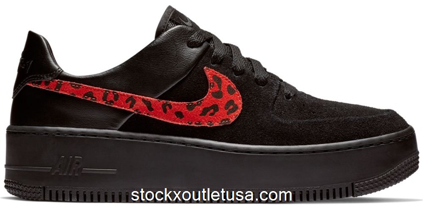 Outlet Nike Air Force 1 Sage Low Black Leopard (W)