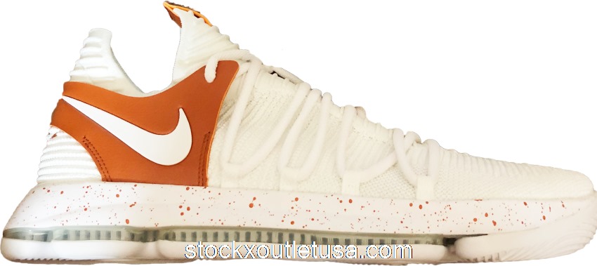 Outlet Nike KD 10 Texas Promo White