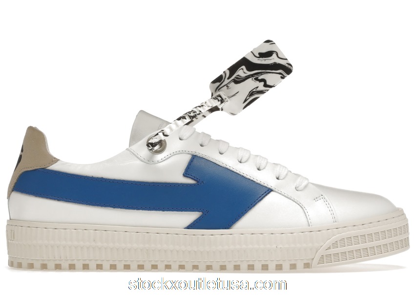 Outlet OFF-WHITE Arrows Low White Blue OMIA177E20LEA0010145