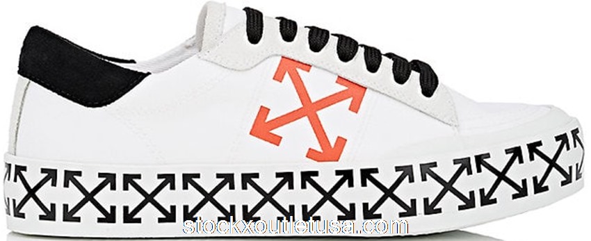 Outlet OFF-WHITE Canvas Low Arrow Print White