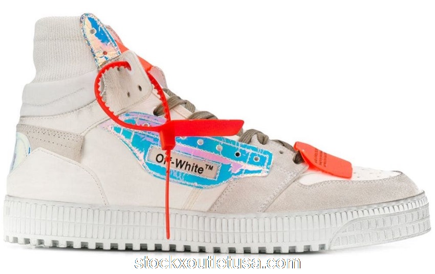 Outlet OFF-WHITE Court High Iridescent FW19 OMIA065F198000390118