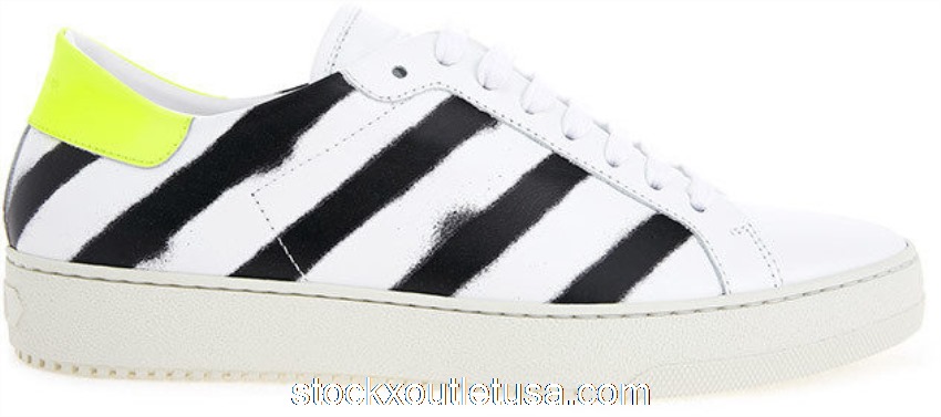 Outlet OFF-WHITE Diagonals Spray White Black OMIA017S173500020110