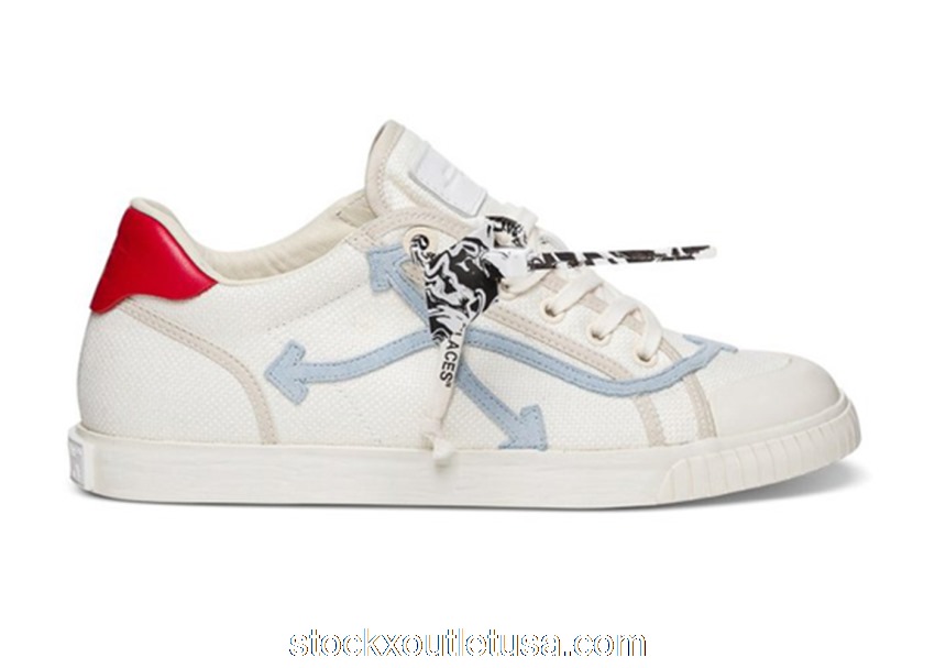 Outlet OFF-WHITE Low Vulcanized White Light Blue OMIA213S21FAB0010140