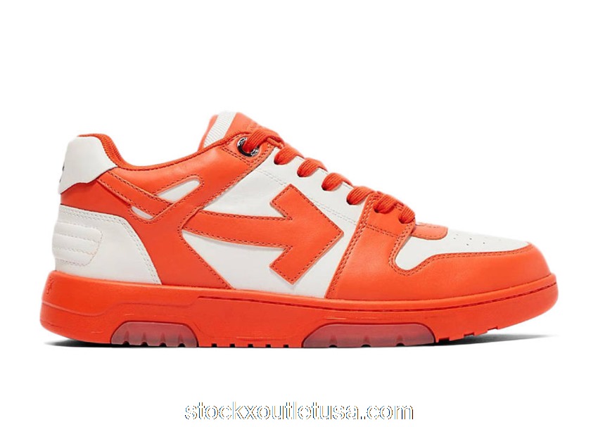 Outlet OFF-WHITE OOO Low Out of Office Red White OMIA189R21LEA0012501