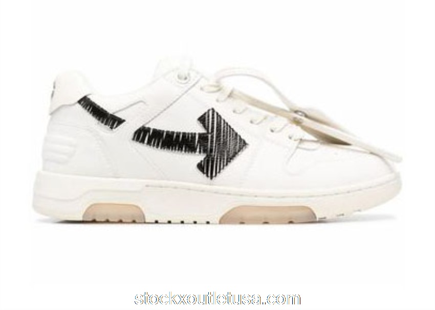 Outlet OFF-WHITE OOO Low Tops White Black SS21 OMIA189S21LEA0030110