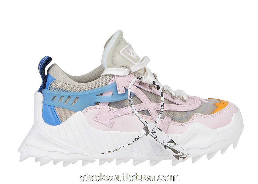 Outlet OFF-WHITE Odsy-1000 Beige Pink Blue (W) OWIA180F21FAB0016130