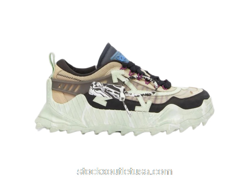 Outlet OFF-WHITE Odsy-1000 Green Marble OMIA139S21FAB0011051