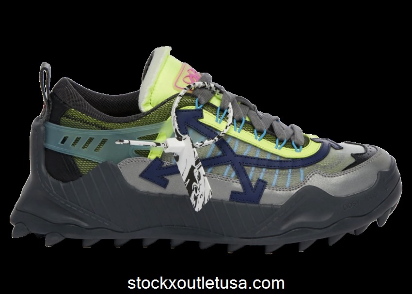 Outlet OFF-WHITE Odsy-1000 Grey Lime OMIA139F21FAB0021037