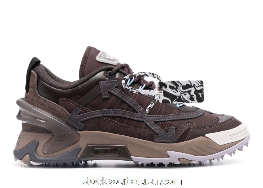 Outlet OFF-WHITE Odsy-2000 Dark Brown Beige OMIA190F21FAB0016007