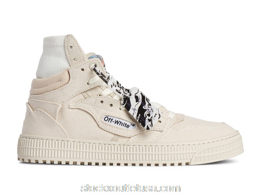 Outlet OFF-WHITE Off-Court 3.0 Canvas Beige SS21 OMIA065R21FAB0016161