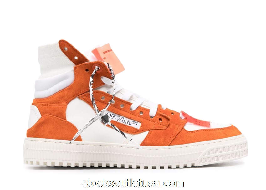 Outlet OFF-WHITE Off-Court 3.0 High White Orange White OMIA065F21LEA0032010